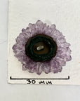 Genuine Amethyst & Green Jasper Stalactite Slices Flat - Perfect for Crafting Unique Jewelry - STS0052