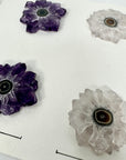 Genuine Amethyst & Quartz Stalactite Slices Flat - Perfect for Crafting Unique Jewelry - STS0040