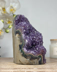 Beautiful Amethyst Cathedral with Stalactite Formations and Agate Shell - CBP1091