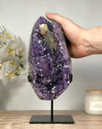 Natural Amethyst Geode with Beautiful Calcite Formation - MWS1350