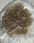 Stunning Large Sugar Druzy Quartz Geode, Metallic Stand Included - MWS1421