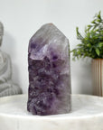 Natural Amethyst Stone Tower with Huge Crystals - STP0151