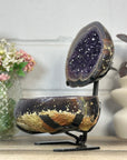 Huge Natural Amethyst Geode with Agate Shell - MWS3403