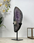Natural Amethyst Geode Slice Portal with Stand - MWS1947