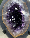 Deep Purple Amethyst & Agate Natural Geode - MWS2257