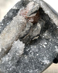 Quartz Crystal with Calite Geode on Stand Mineral Specimen