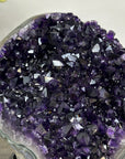 Natural Amethyst Crystal Specimen With Blue Banded Agate – Unique Purple Display Piece for Home Decor - MWS2502