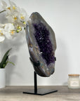 Uruguayan Amethyst Geode with agate Shell - MWS1264