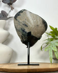 Natural Amethyst & Green Jasper Geode on Stand - MWS3130