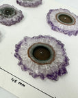 Unique Amethyst Stalactite Slices Set - Natural Crystal for Handmade Jewelry - STS0047