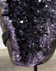 Premium Qualuty Amethyst Geode with Handmade Metallic Stand - MWS2437