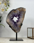 Stunning Natural Amethyst Stone Portal, Metal Stand Included - MWS1946