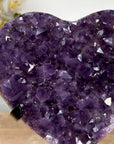 Natural Amethyst Stone Heart Carving - HST0274