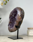 Stunning Natural Amethyst Geode with Agate Shell - MWS1430