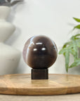 Amethyst & Banded Agate Sphere Geode with Crystal Formation - SPH0199