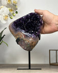 A+ Grade Deep Purple Amethyst Geode - MWS2027