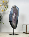 Blue Agate & Amethyst Stone Portal Geode - MWS1950