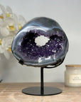 Top Grade Impressive Natrual Amethyst & Blue Agate Geode - MWS1403