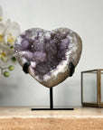 Beautiful Spirit Amethyst Heart with Stalactite Formations - HST0265