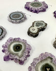 Unique Amethyst, Agate & Jasper Stalactite Slices Set - Natural Crystal for Handmade Jewelry - STS0072