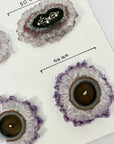 Genuine Large Amethyst Stalactite Slices Flat - Perfect for Crafting Unique Jewelry - STS0038