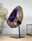 Natural Amethyst Geode with Large & Shinny Crystals - MWS1835