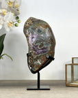 Amethyst & Green Jasper Stone Slice - MWS2241