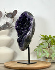 Natural Amethyst Crystal Specimen with Huge Deep purple Crystals - MWS3124
