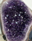 Amethyst Crystal Geode with Natural Agate Shell - MWS2796