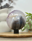 Huge Amethyst & Agate Sphere Geode from Uruguay - SPH0165