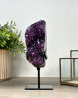 Natural Amethyst Crystal Cluster on Stand - MWS2151