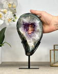 Natural Amethyst & Quartz Slice Portal - MWS2243