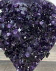 Deep Purple Amethyst Cluster on Metal Stand from Uruguay - MWS2779
