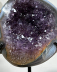 Beautiful Blue Agate & Amethyst Geode - MWS1531