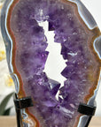 Beautiful Natural Amethyst Geode Slice Portal - MWS2007