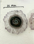 Unique Amethyst Stalactite Slices Set - Natural Crystal for Handmade Jewelry - STS0042