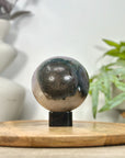 Amethyst & Agate Sphere Geode with Crystal Formation - SPH0215