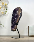 Natural Amethyst & Agate Stone on Stand - MWS3024