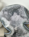 Natural Quartz Geode Statement piece on Stand - MWS3296