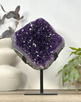 Natural Uruguayan Amethyst Cluster with Green Jasper Shell - MWS3195