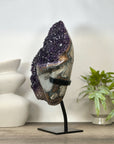 Huge Natural Bicolor Amethyst Cluster - Stand Included - MWS3041