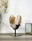Natural Yellow Quartz Specimen – Elegant Crystal Display for Office Decor - MWS2732