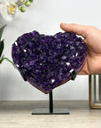 Stunning Deep Purple Amethyst Heart Carving - HST0288
