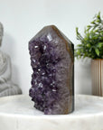Large Natural Amethyst & Agate Stone Obelisk - STP0144