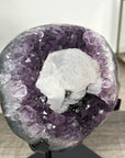 Natural Amethyst Cluster with Calcite Crystal - MWS2847