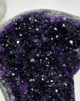 Deep Purple Amethyst Cluster with Green Jasper Matrix - Stand included - MWS2754