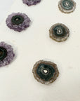Genuine Amethyst & Green Jasper Stalactite Slices Flat - Perfect for Crafting Unique Jewelry - STS0052