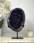 Outstanding Natural Banded Agate & Amethyst Geode - MWS2038