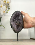 Natural Amethyst Geode with Unique Calcite Formation - MWS2874