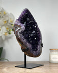 Natrual Uruguayan Amethyst Geode withagate Shell - MWS1258
